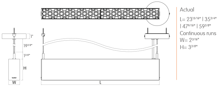 Direct/Indirect Honeycomb TIR